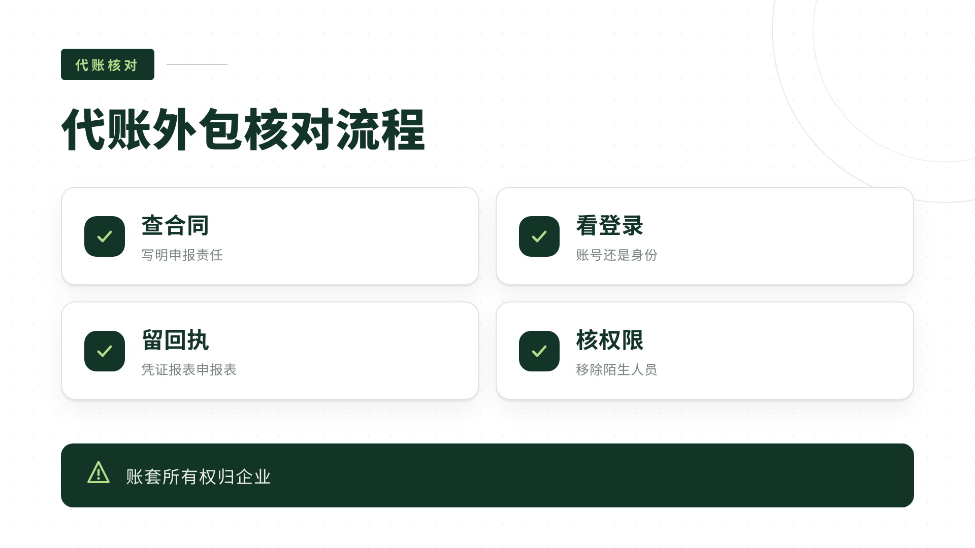 代账外包核对流程