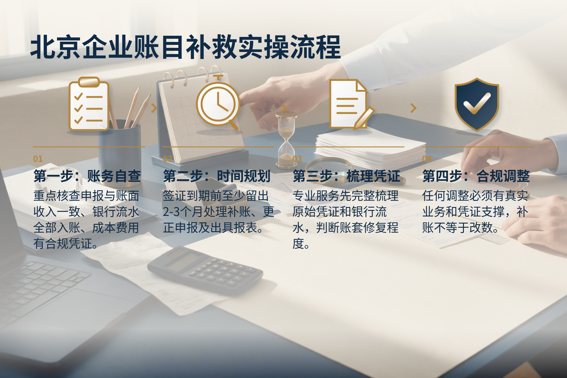 北京企业账目补救实操流程
